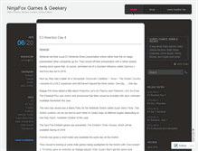 Tablet Screenshot of ninjafoxgames.com